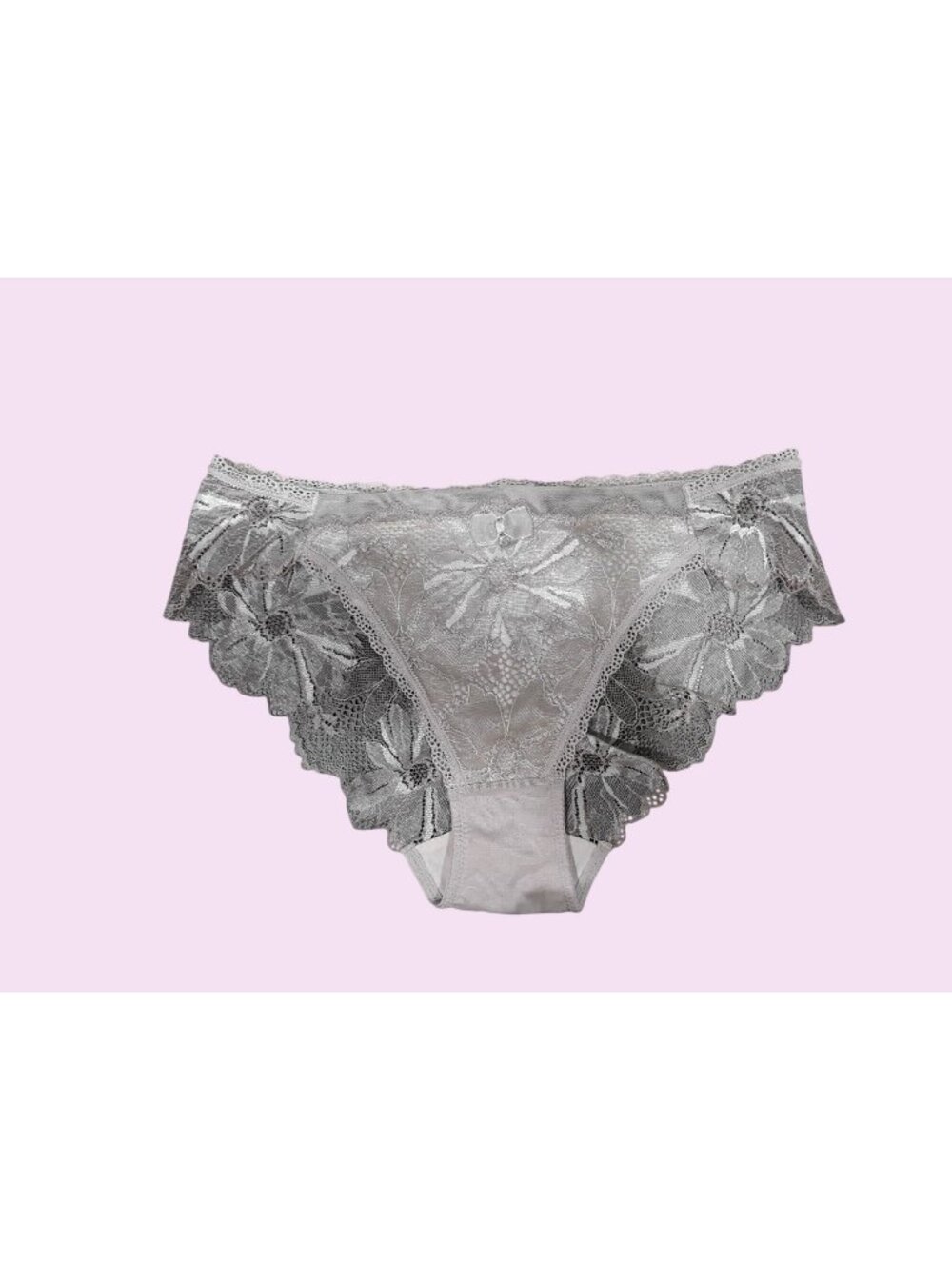 Bradelis New York Lace  Panty Floral Taupe Lace Size M NEW WITHOUT TAGS